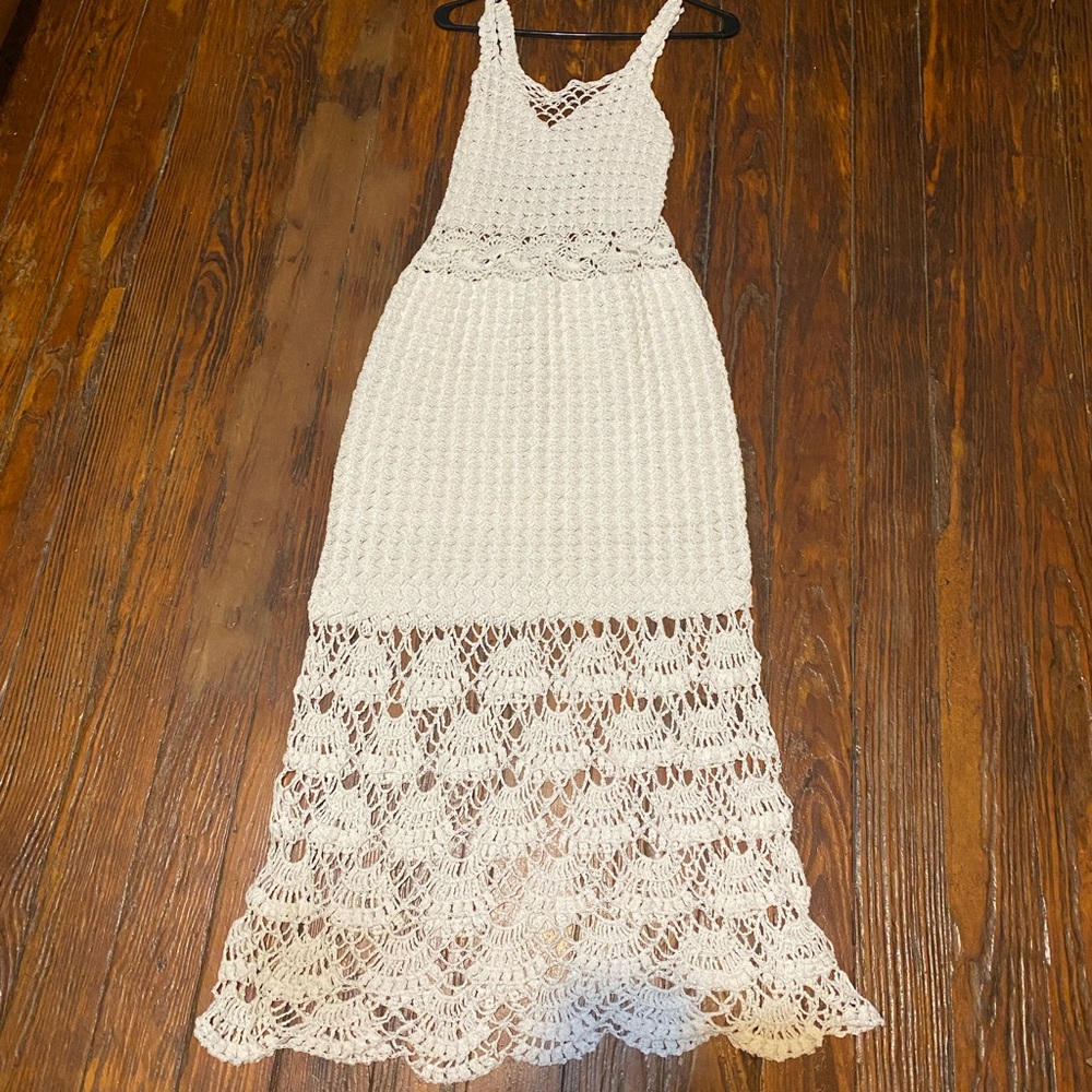 SOLD Crocheted Midi Dress